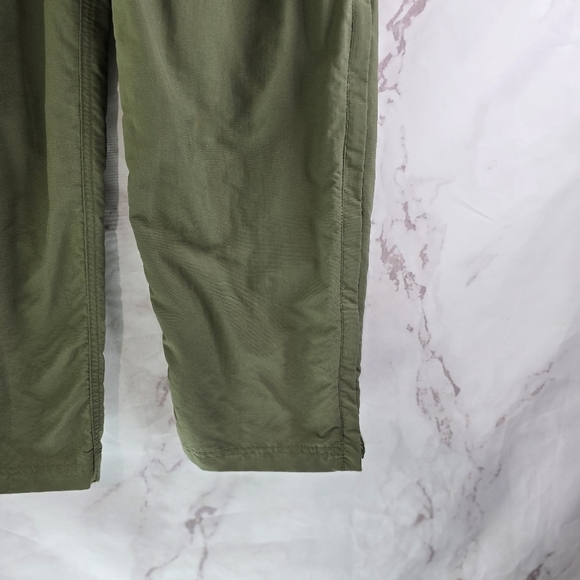 REI Pants Mens 30 X 29 Green Convertible Zip Off Nylon Hiking Ripstop - Picture 4 of 13